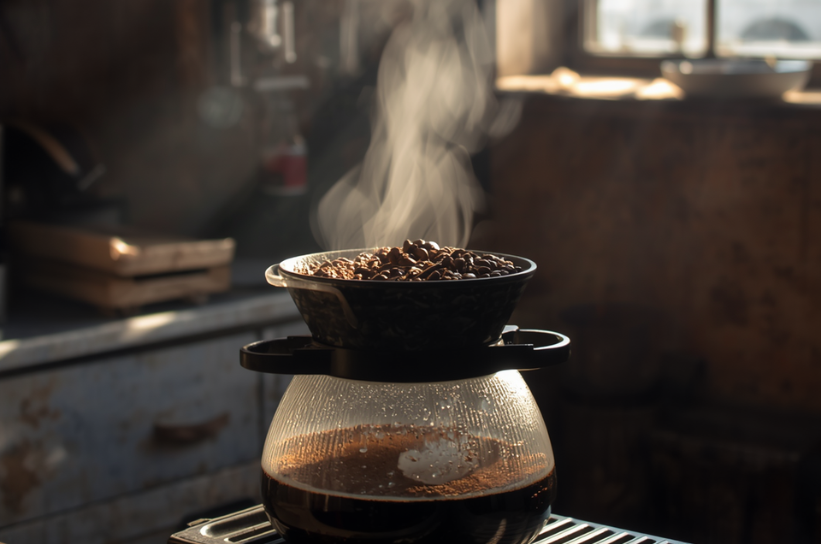 Brewing Coffee Beans Bali